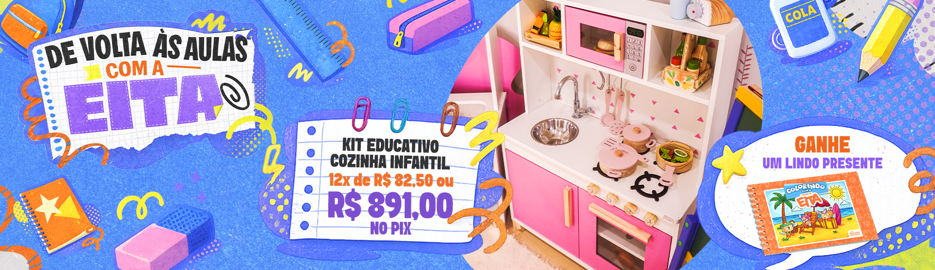 Banner Desk Volta as Aulas Jan Cozinha Inf